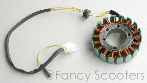 18 Coils Stator with 4  Wires for CF250 Motor (Center Dia 42mm, Mounting Hole 53mm)