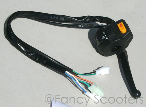 Left Side Light Control with Brake Perch and Mirror Mounting (All Female Plugs)