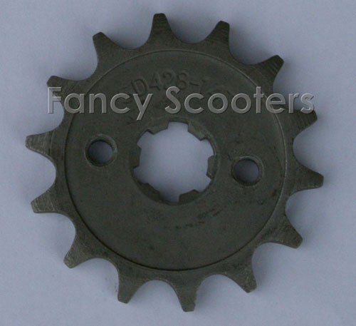 Drive Sprocket AL Pitch 428 or 428H, 14 teeth, ctr hole dia=17 mm